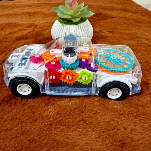 Police Car with Transparent Design